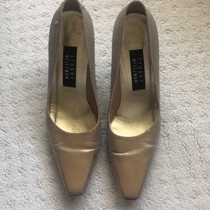 Stuart Weitzman Gold Pumps
